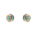 Piccoli orecchini a cilindretto Tarocchi - Blu - Sodini Bijoux
