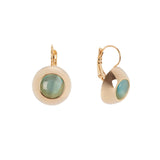 Earrings hook and disc Tarocchi - Blue - Sodini Bijoux