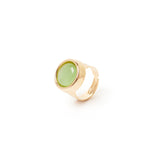 Anello con cabochon incassato Tarocchi - Verde - Sodini Bijoux