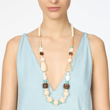 Collana lunga boule, sassolini e bonbon Maresia - Multicolor - Sodini Bijoux