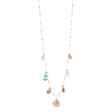 Collana lunga sferette e pendenti Maresia - Multicolor - Sodini Bijoux