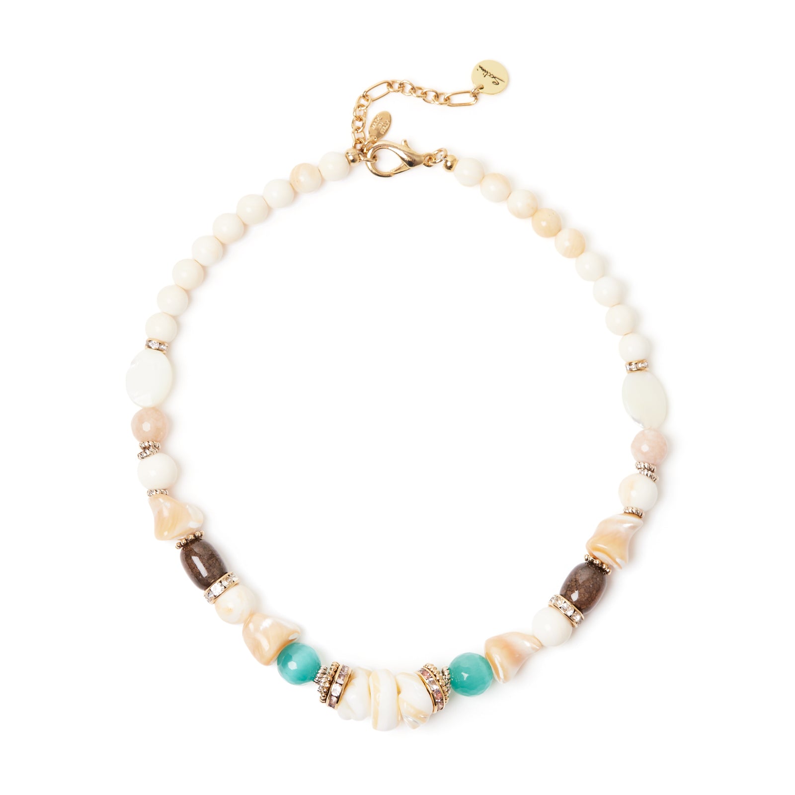 Girocollo boule, bonbon e madreperla Maresia - Multicolor - Sodini Bijoux