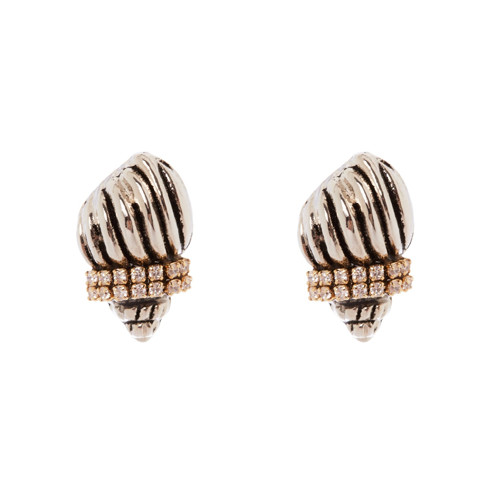 Sea snail earrings Maresia - Silver - Sodini Bijoux