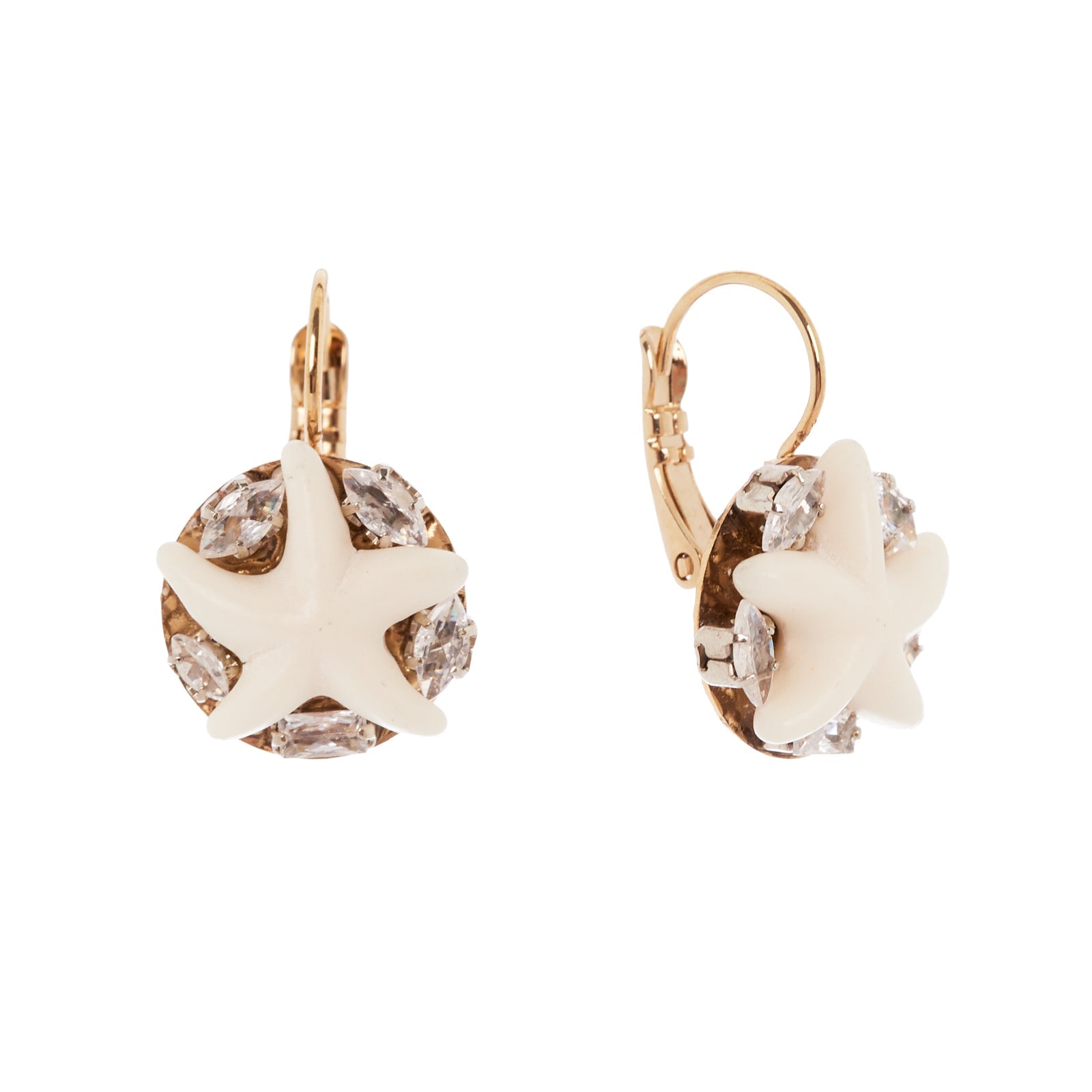 Orecchini monachella e stellina Maresia - Bianco - Sodini Bijoux