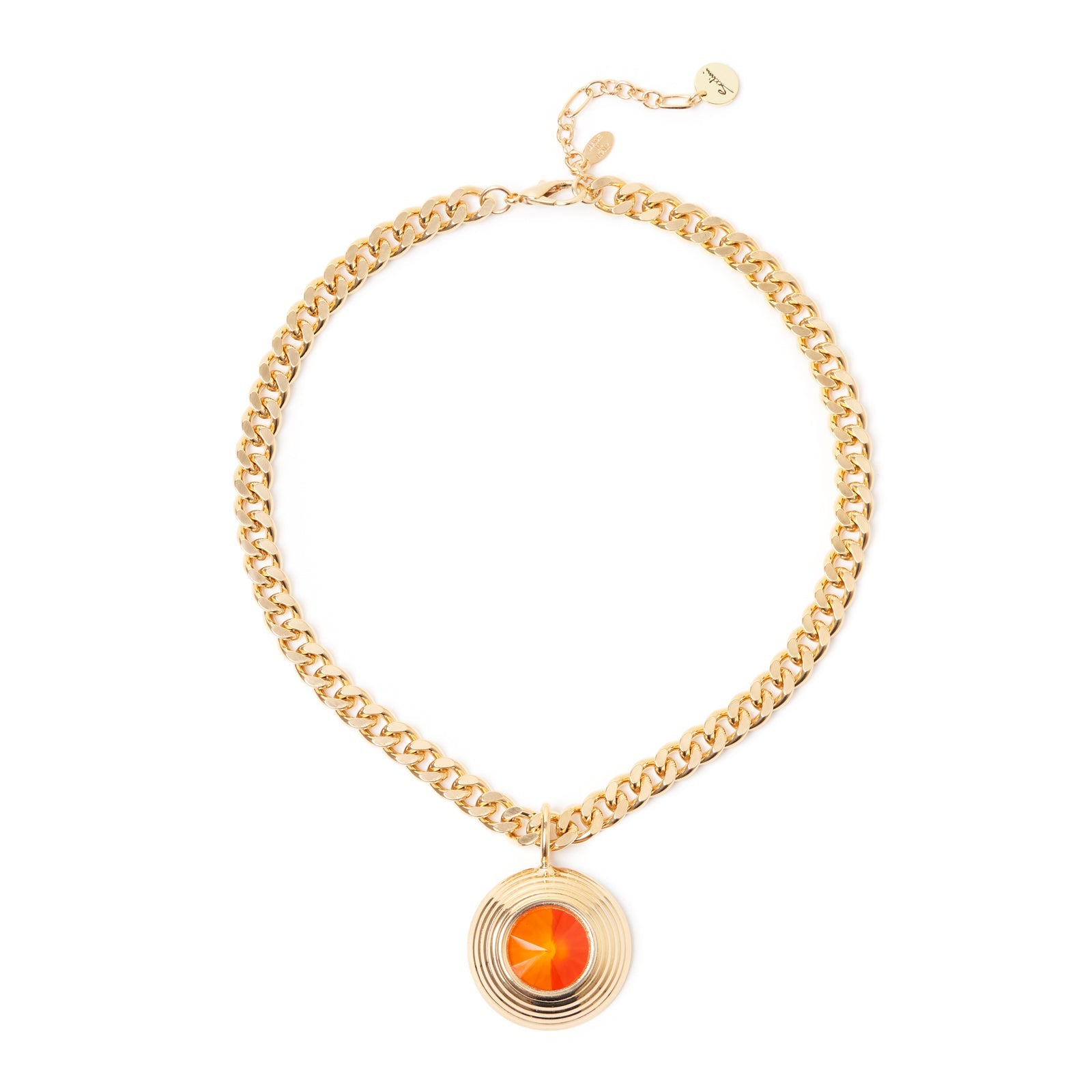 Collana corta con pendente a cupola  Ribera - Arancio - Sodini Bijoux
