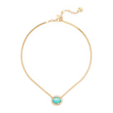 Girocollo serpentina e charm ovale Ribera - Blu - Sodini Bijoux