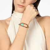 Bracciale elastico boule e charm anello Ribera - Blu - Sodini Bijoux