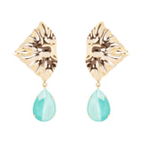 Orecchini romboide e gocccia Ribera - Blu - Sodini Bijoux