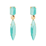 Orecchini a due cristalli Ribera - Blu - Sodini Bijoux