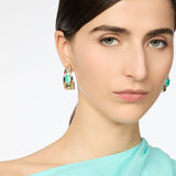 Orecchini cerchio a fascia svasata Ribera - Blu - Sodini Bijoux