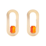 Orecchini anello a fascia estesa Ribera - Arancio - Sodini Bijoux