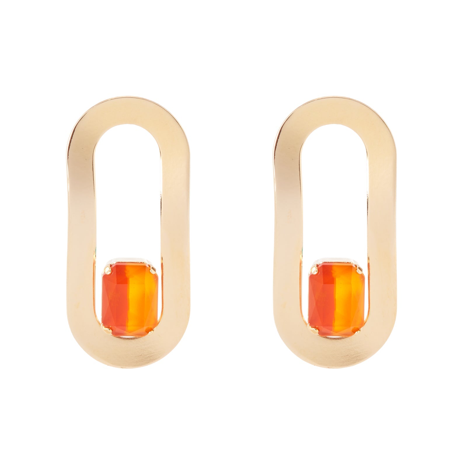 Orecchini anello a fascia estesa Ribera - Arancio - Sodini Bijoux
