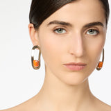 Orecchini anello a fascia estesa Ribera - Arancio - Sodini Bijoux
