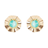 Orecchini fiore di lamina Ribera - Blu - Sodini Bijoux