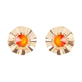 Orecchini fiore di lamina Ribera - Arancio - Sodini Bijoux