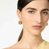 Orecchini monachella e charm ovale Ribera - Arancio - Sodini Bijoux