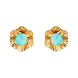 Orecchini piccolo fiore Ribera - Blu - Sodini Bijoux