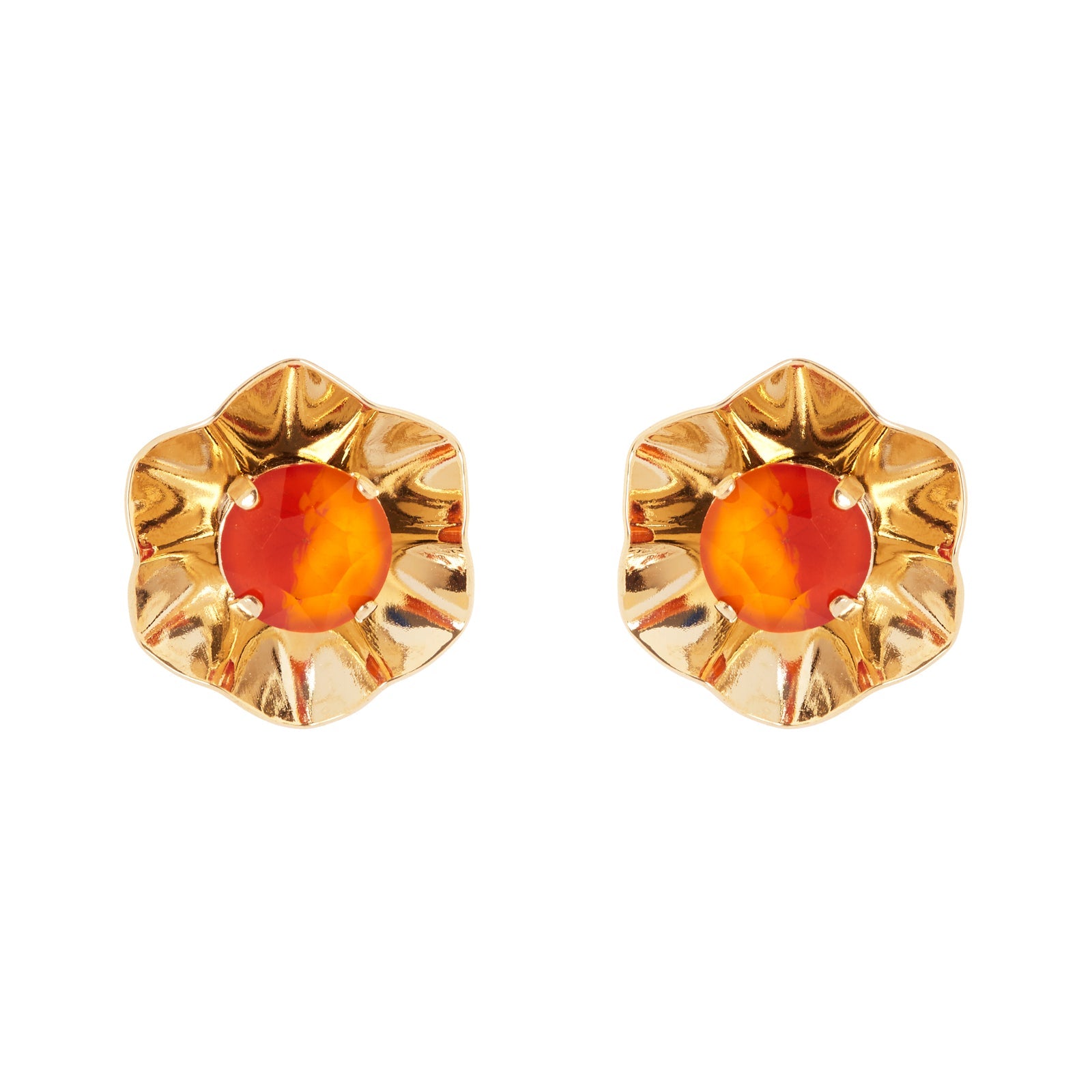 Orecchini piccolo fiore Ribera - Arancio - Sodini Bijoux