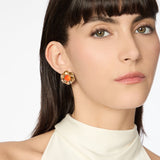 Orecchini piccolo fiore Ribera - Arancio - Sodini Bijoux