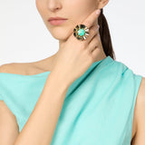 Anello a fiore Ribera - Blu - Sodini Bijoux