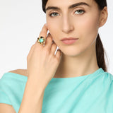 Anello con piccolo fiore Ribera - Blu - Sodini Bijoux