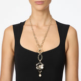 Collana maglie ovali pendente La Dame - Oro - Sodini Bijoux
