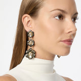 Orecchini tre fiori La Dame - Oro - Sodini Bijoux