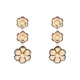 Orecchini tre fiori La Dame - Oro - Sodini Bijoux