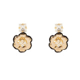 Orecchini fiore cristallo La Dame - Oro - Sodini Bijoux