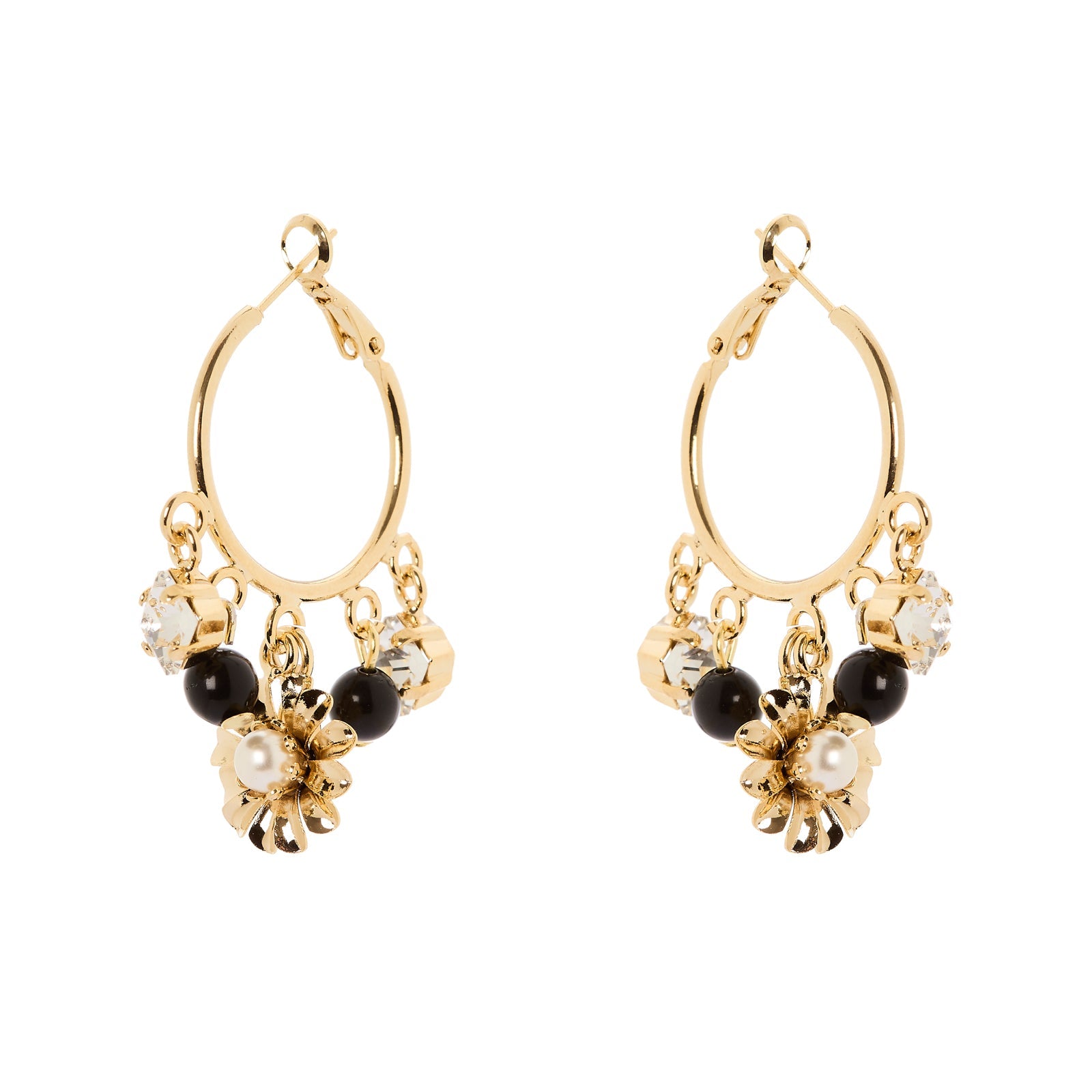Orecchini cerchio pendenti La Dame - Oro - Sodini Bijoux
