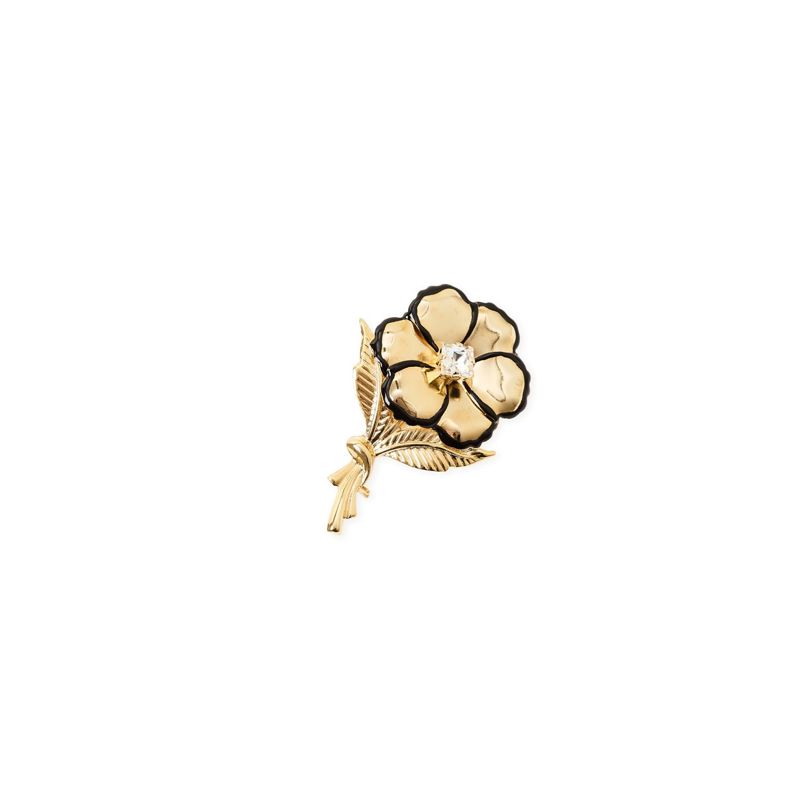 Spilla fiore foglie La Dame - Oro - Sodini Bijoux