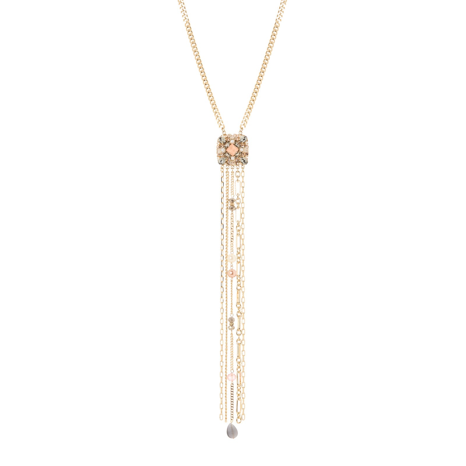 Collana cravatta frangia Hera - Multicolor - Sodini Bijoux