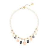 Collana corta perle e pendenti Hera - Multicolor - Sodini Bijoux