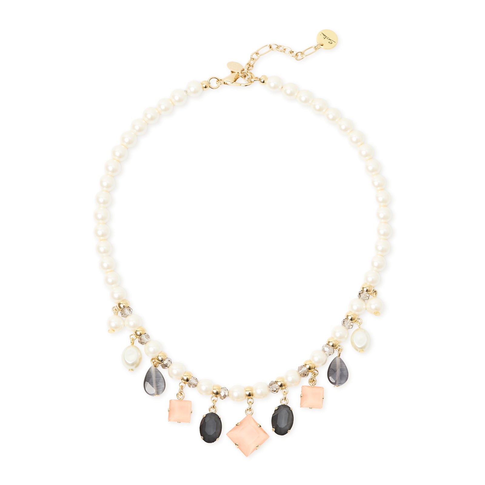 Collana corta perle e pendenti Hera - Multicolor - Sodini Bijoux