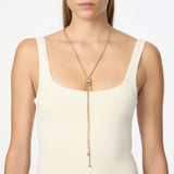 Collana cravatta charm geometrico Hera - Multicolor - Sodini Bijoux