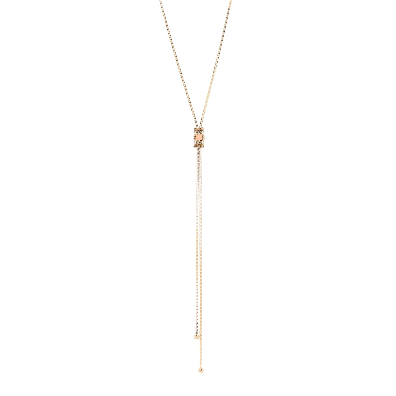 Collana cravatta charm geometrico Hera - Multicolor - Sodini Bijoux