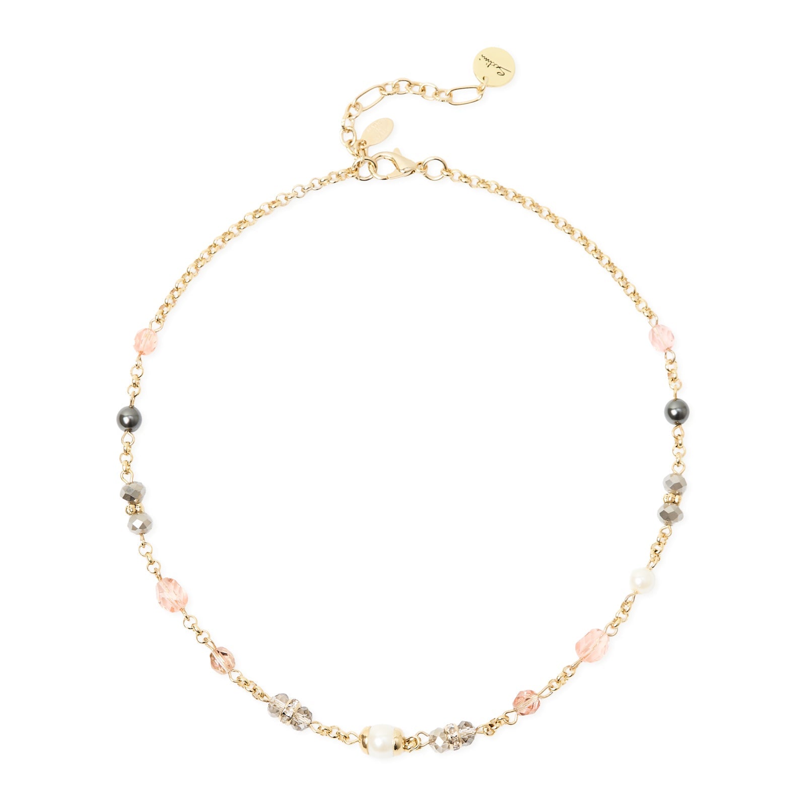 Collana corta perline perle incatenate Hera - Multicolor - Sodini Bijoux