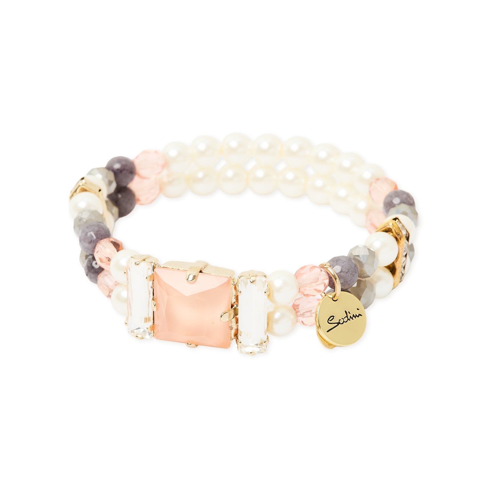 Bracciale elastico doppio filo Hera - Multicolor - Sodini Bijoux