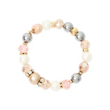 Bracciale elastico sfere perline anellini Hera - Multicolor - Sodini Bijoux
