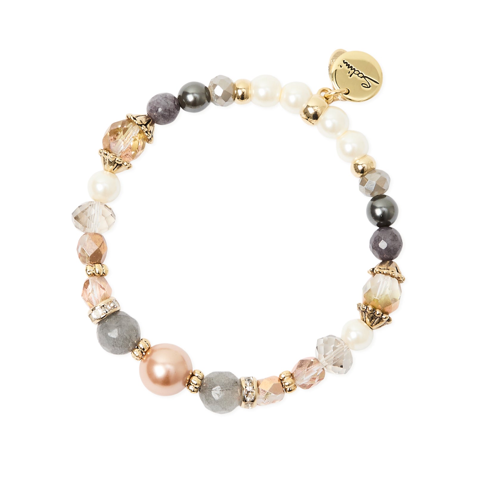 Bracciale elastico sfere perline boule sfaccettate Hera - Multicolor - Sodini Bijoux