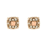 Orecchini piccolo charm quadrato Hera - Multicolor - Sodini Bijoux