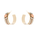 Orecchini cerchio a fascia Hera - Multicolor - Sodini Bijoux