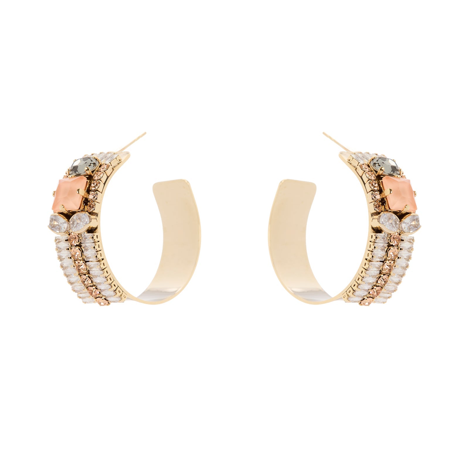 Orecchini cerchio a fascia Hera - Multicolor - Sodini Bijoux