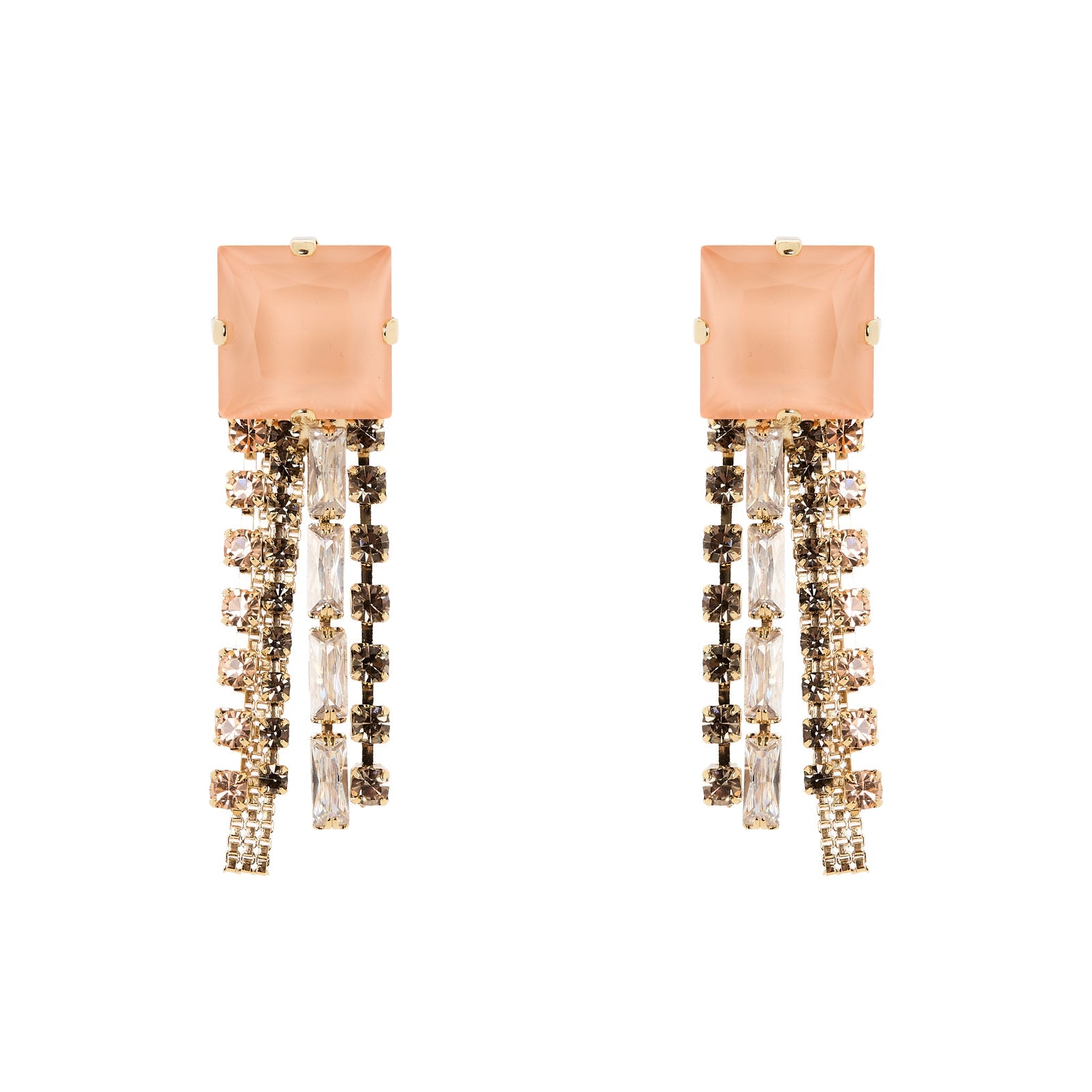 Orecchini cristallo frangia Hera - Multicolor - Sodini Bijoux