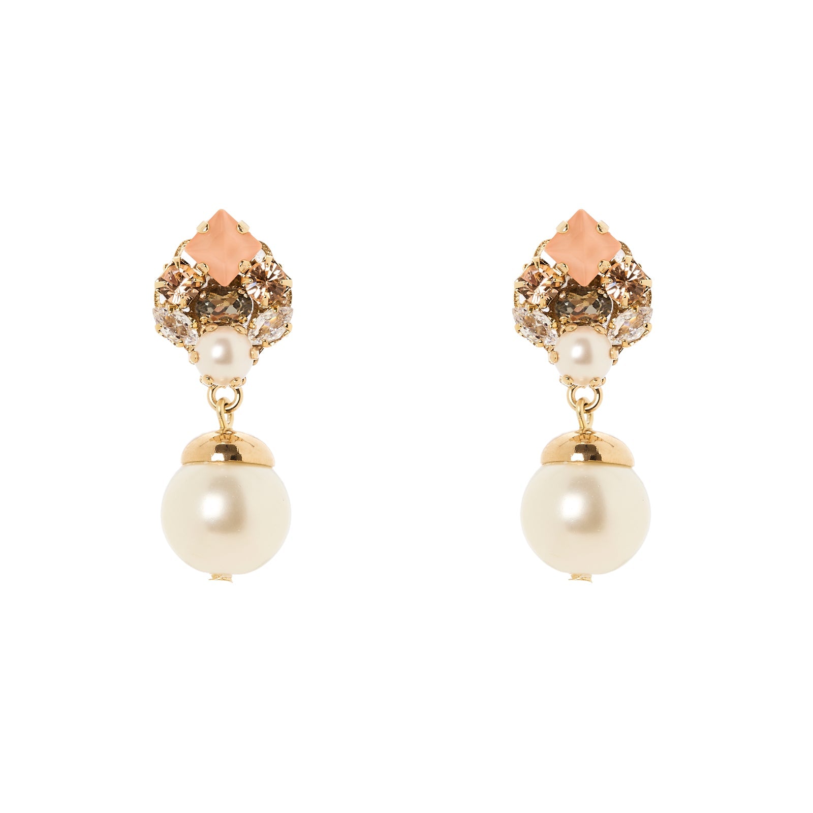 Orecchini cluster perla Hera - Multicolor - Sodini Bijoux
