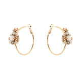 Orecchini cerchio fiore Hera - Multicolor - Sodini Bijoux