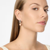 Orecchini charm geometrico e cristallo Hera - Multicolor - Sodini Bijoux