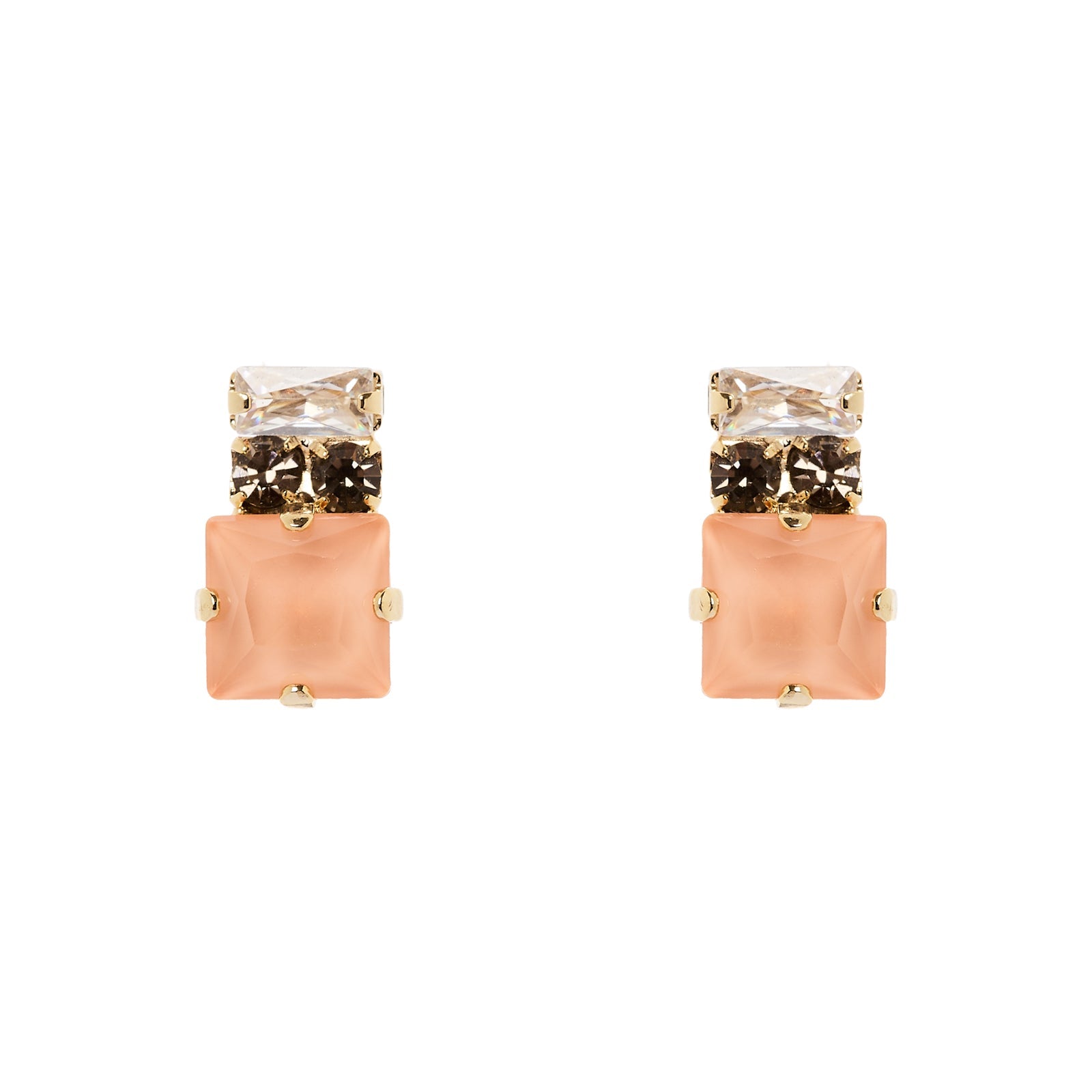 Orecchini cristallo charm ottagonale Hera - Multicolor - Sodini Bijoux