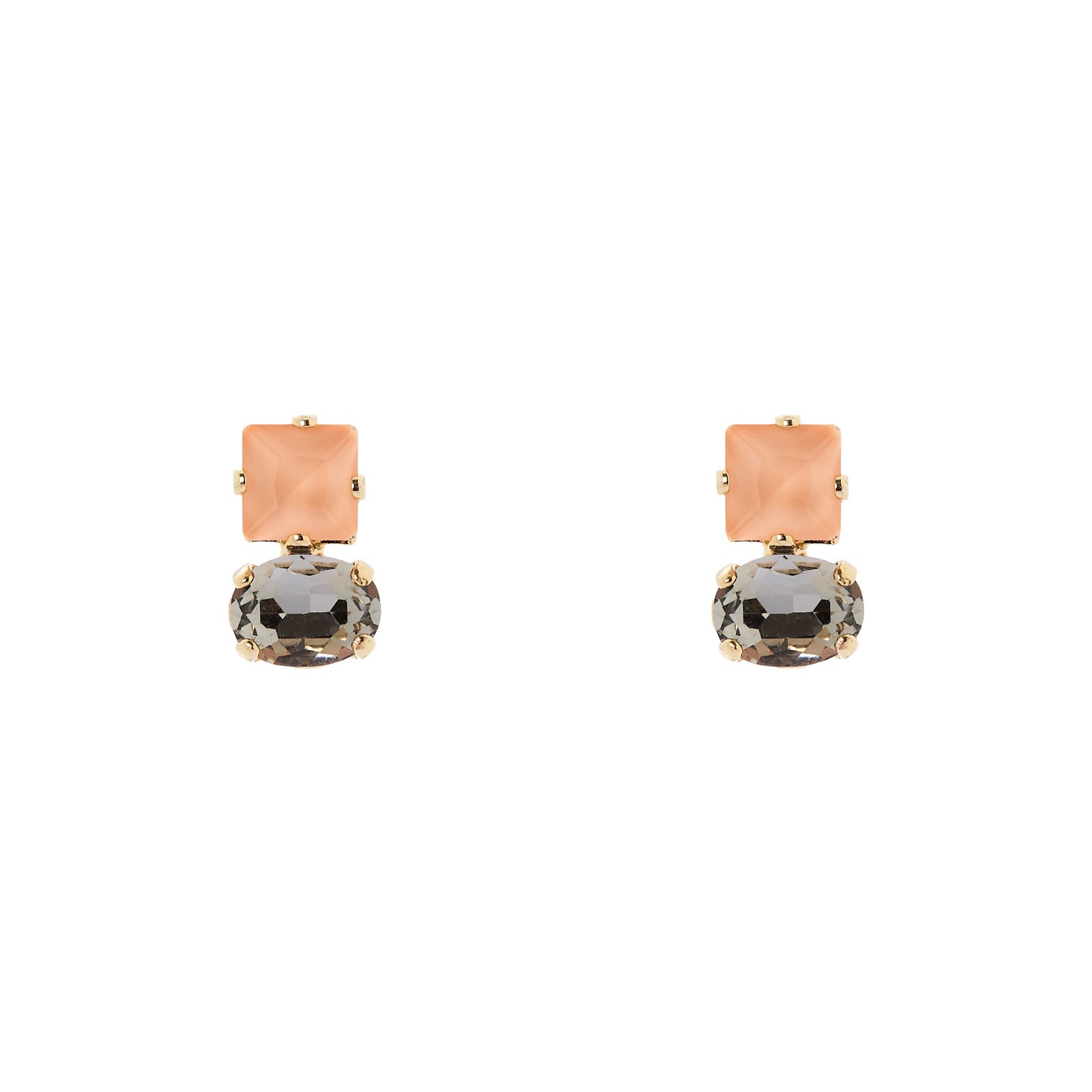 Orecchini due cristalli Hera - Multicolor - Sodini Bijoux