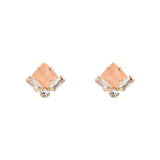 Piccoli orecchini cristallo e zirconi Hera - Rosa - Sodini Bijoux